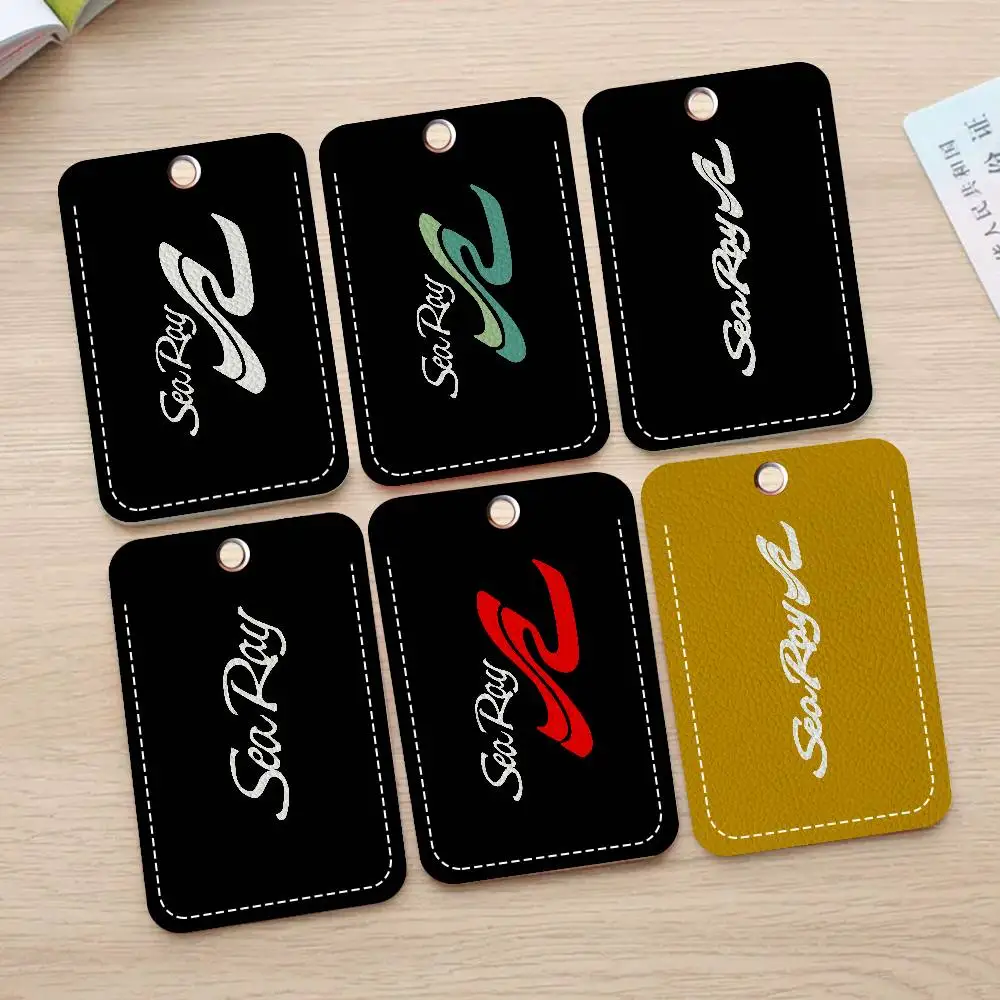 

Брелок для ключей с логотипом S-Sea R-Ray, канцелярские принадлежности для мужчин и женщин, держатель для кредитных карт, студенческих и ID-карт, держатель для удостоверений личности.