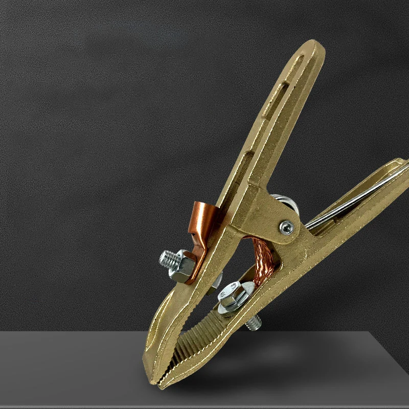 

260/300/500A латунный материал A-образный зажим для заземления для сварочного аппарата, сварочный зажим для заземления, латунный сварочный зажим