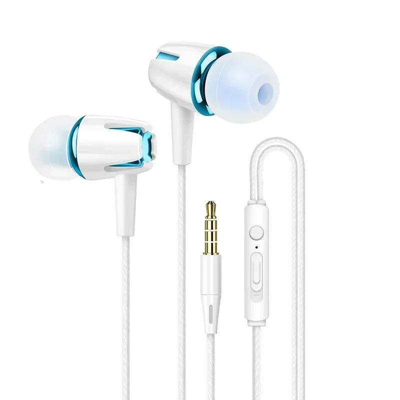 Universal in-ear Earphone 3.5mm for Android Phone PC Music Call Accessories Wired Noise Cancelling Stereo Phone Headset with Mic