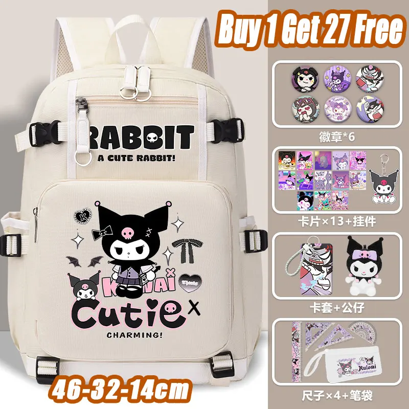 

Kulomi book backpack girls 2025 new Sanrio schoolbag large-capacity school backpack