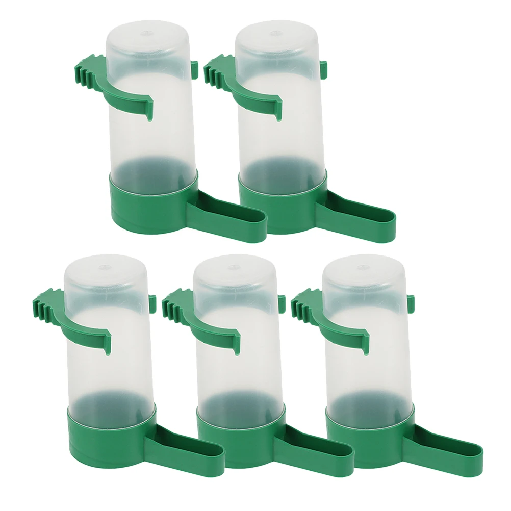 

5 Pcs Bird Feeders Parrot Drinking Fountain Automatic Water Supplies Long Tail Cockatiel Accessories