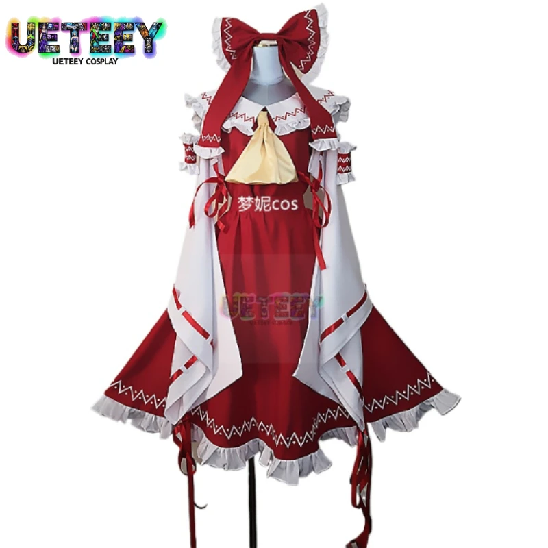 

UETEEY COS Touhou Project Hakurei Reimu Cosplay Shrine Maiden Costume Halloween custom size