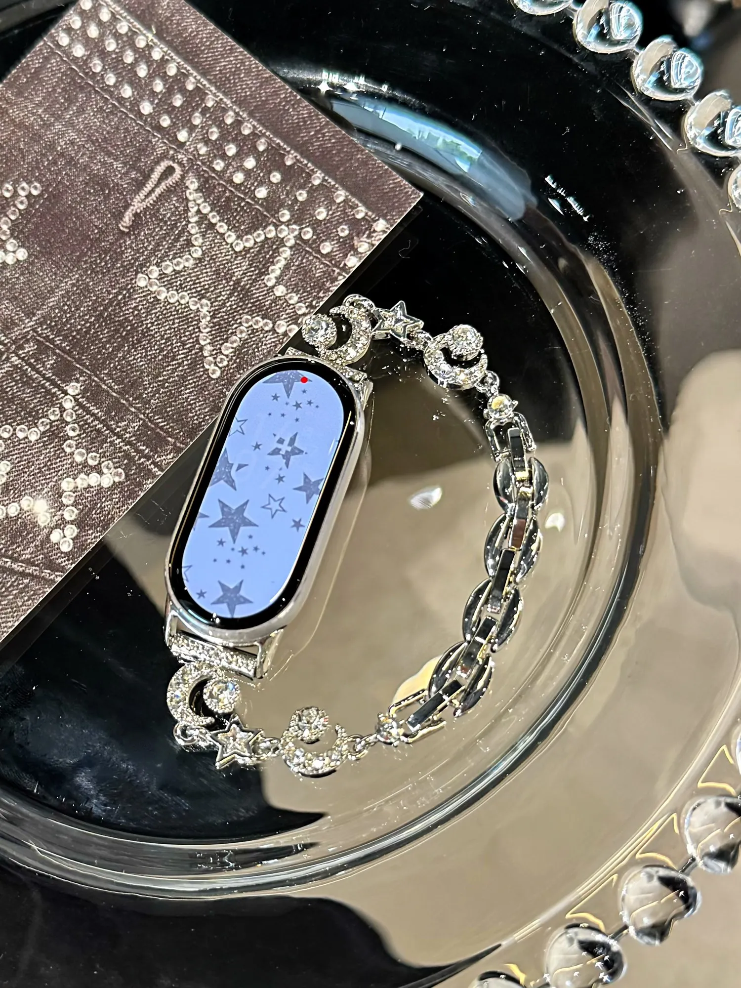 Excellent Star Moon Luxury Intersection Metal Correa for Xiaomi Band 10 9 8 Strap Metal Link Bracelet NFC Wristband Accessor