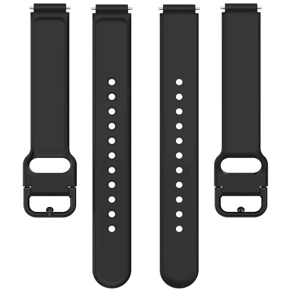 실리콘 범용 네일 버클 스트랩, 헤드 및 프레임 액세서리용 12mm 인터페이스 너비와 호환 가능