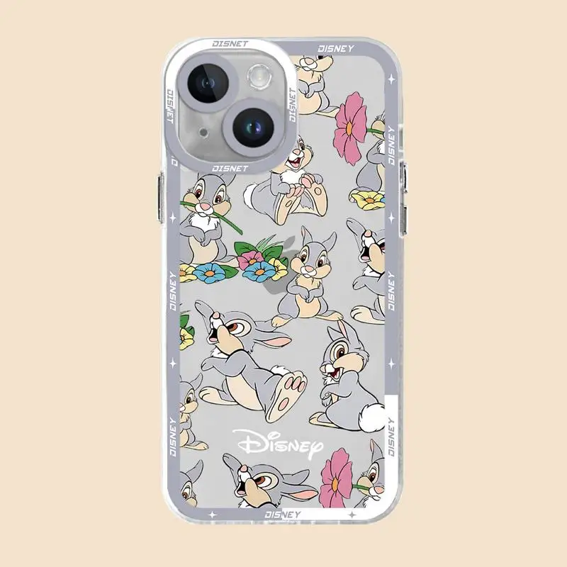 

Cute Disney Bambi Littl Deer phone cases For iPhone 15 14 13 12 Mini 11 Pro Max X XR XS MSX 6 6S 7 8 SE Plus Clear fundas cover