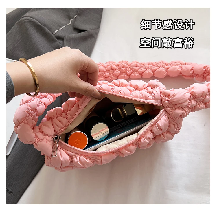 Trendy Cloud Nylon Tote Handbags and Purses Women Shoulder Crossbody Bags New Ladies Messenger Travel Bag High Quality