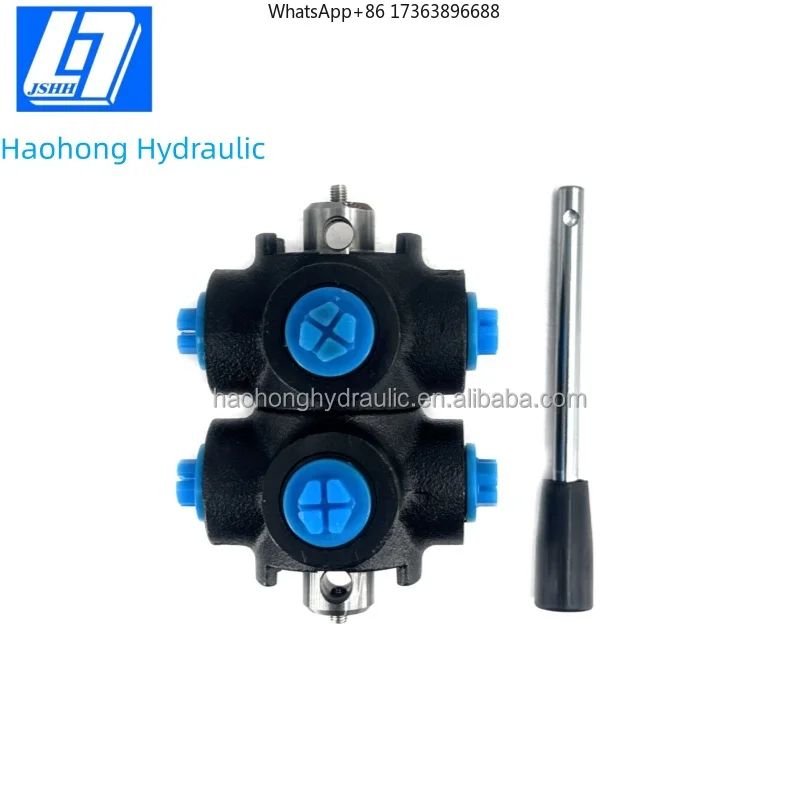 Haohong DF 6 VIE 3/8 6 Way Hydraulic Diverter Valve 60 L/min G 3/8 Open Center 300 Bar 1 Year Warranty