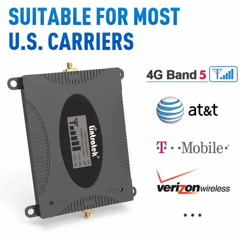 Lintratek Mobilförstärkare 2G 3G 4G Band 5 CDMA 850Mhz mobil signalförstärkare Yagi Antenn Signalförstärkare skickas från USA 12 best sales Lintratek signalförstärkare - №2