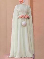 Eleganti applicazioni in chiffon a maniche lunghe per invitati al matrimonio, cocktail, ballo di fine anno, abito da ritorno a casa per la sposa, occasioni speciali, personalizzabili