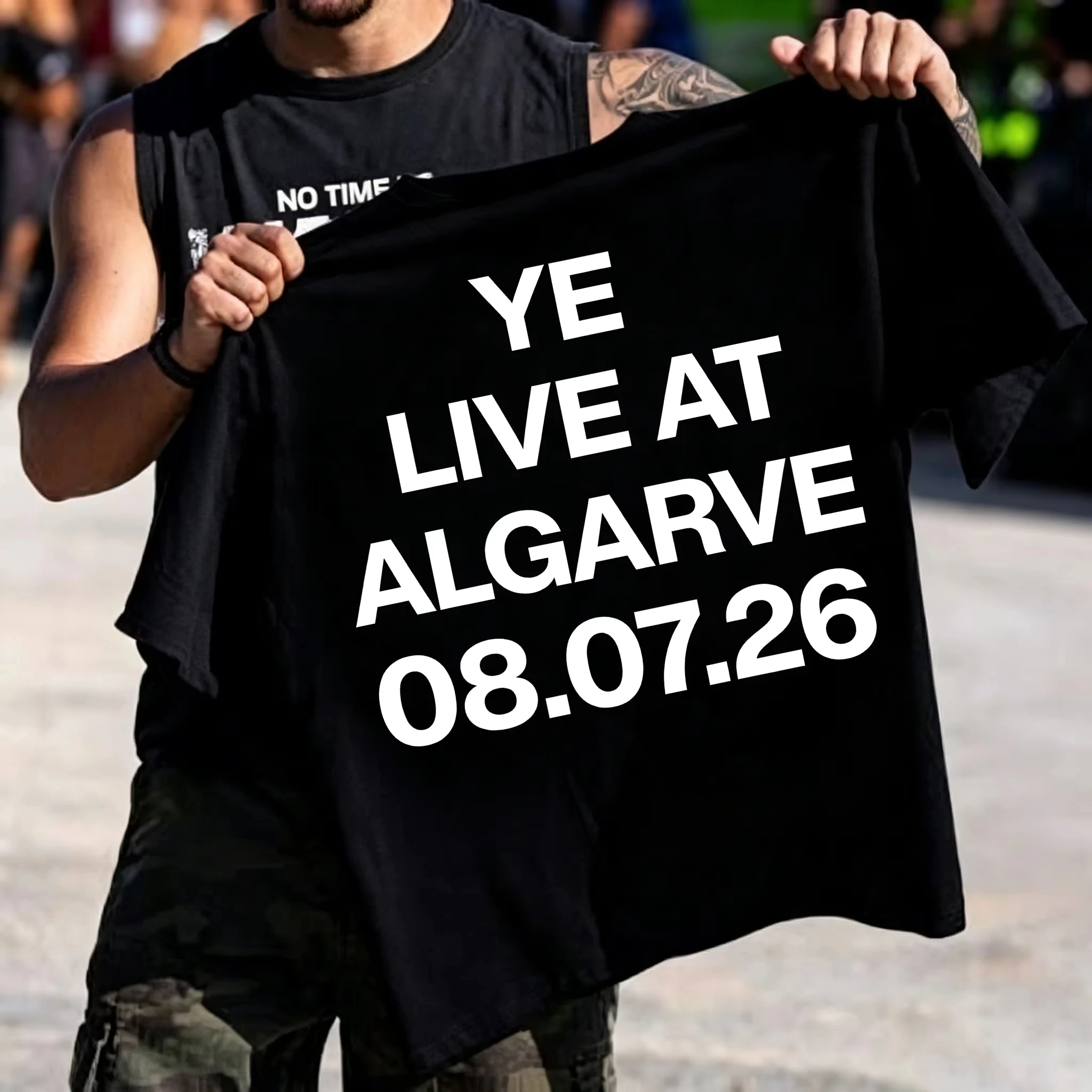 Kanye West Live in Algarve T-Shirt für Männer und Frauen, Harajuku Streetwear, Kurzarm Y2k Shirt, Luxus-Herrenbekleidung – Detail 4