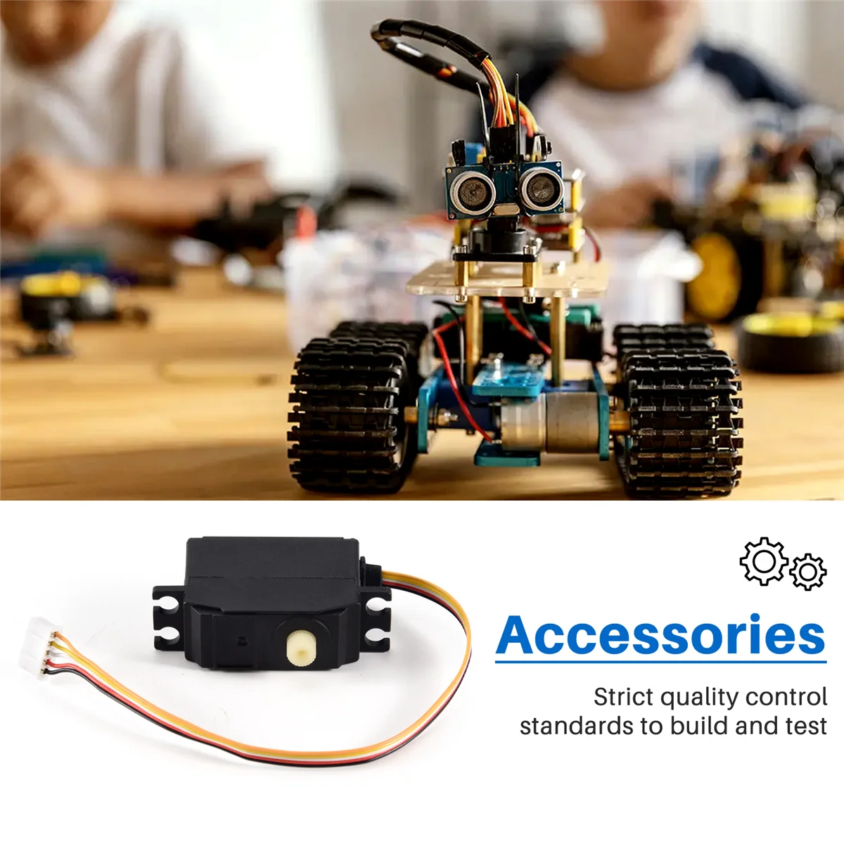 BFYL-Servo Lima Kawat untuk WLtoys 12428 12427 12423 12628 1/12 RC Aksesori Suku Cadang Peningkatan Mobil