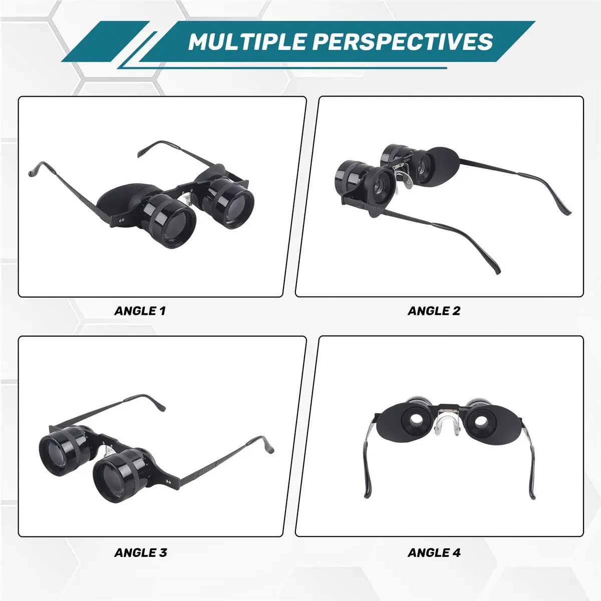 #57T Fishing Binoculars Glasses 10X Zoom Glasses for Outdoor Bird Watching,Binoculars,(plastic)