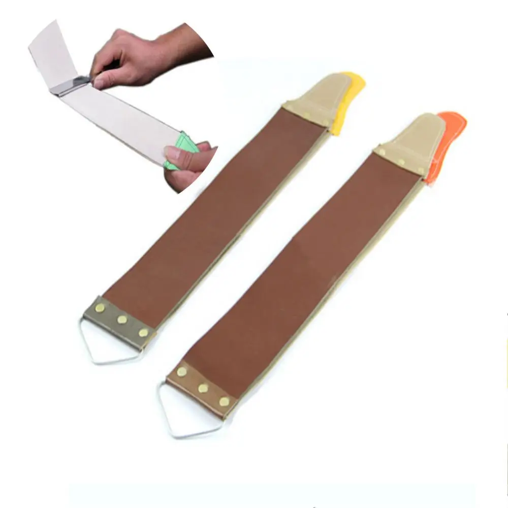 Useful High Quality Hot Sale Leather 1 Pcs Open Straight Sharpening Razor Sharpening Canvas Strop for Barber Sharpener