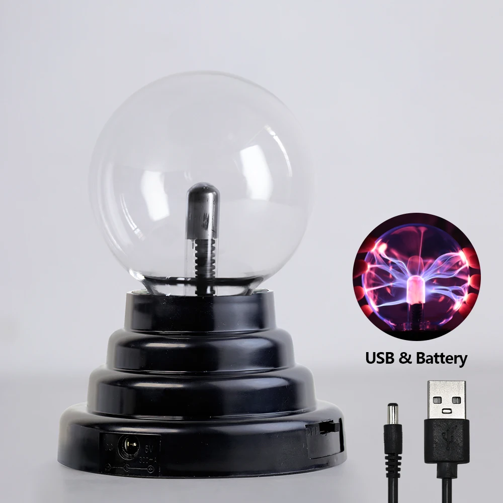 Imagem -03 - Magic Crystal Plasma Ball Lamp para Crianças Led Night Light Decoração do Quarto Novidade Iluminação Presente de Aniversário Natal 8