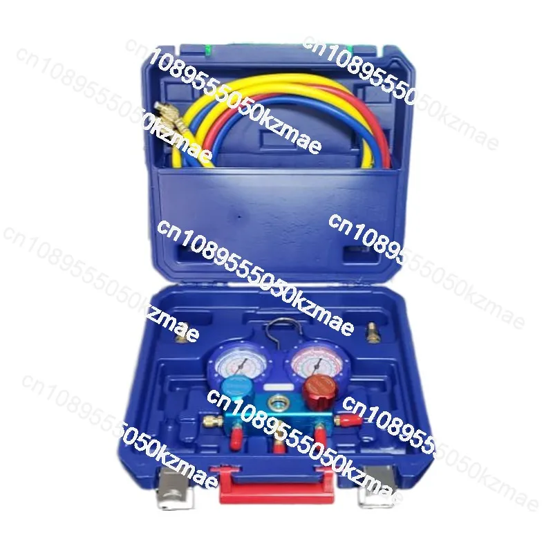 

Suitable for R22 R410a air conditioner double-gauge valve 80mm large surface, add liquid meter extension tube, shockproof