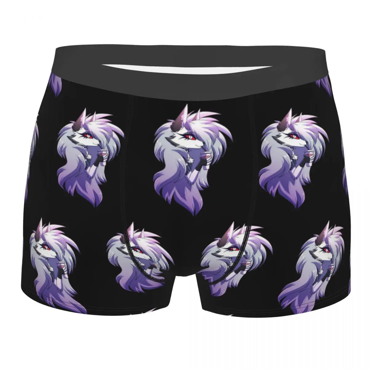 Boxer Underpants Shorts Helluva Boss Loona Panties Men's Soft Underwear for Homme Man Boyfriend Gift