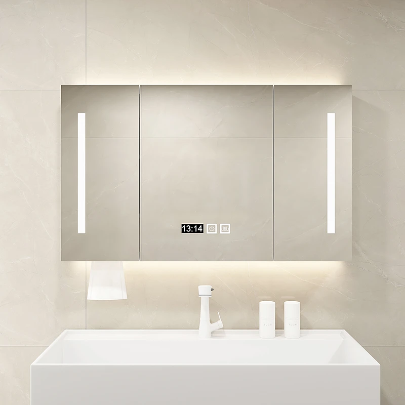 Intelligent bathroom mirror cabinet, separate wall mounted bathroom mirror, bathroom mirror, bathroom mirror storage rack,