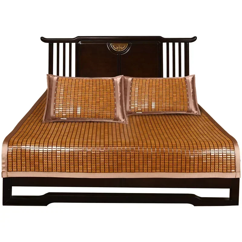 Bamboo Mat Mattresses summer classic double bed folding bamboo mat Hand woven smooth and cool breathable Easy to store and clean