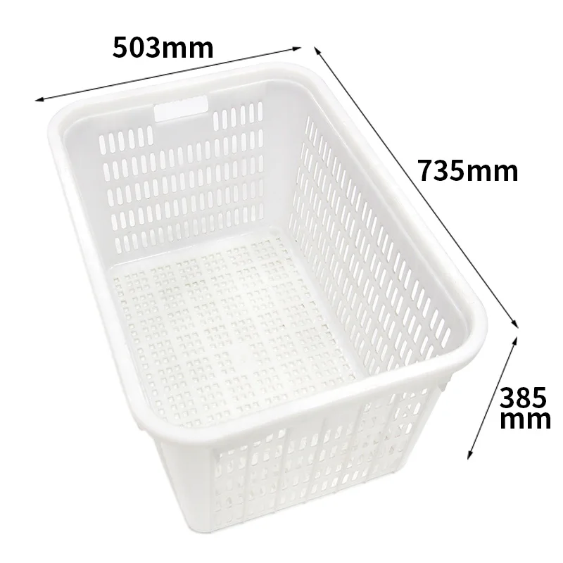 

LEADLOONG 25 #White Plastic Basket Plastic Berry Basket Pint Size Summer Picking and Farm Stall Sale