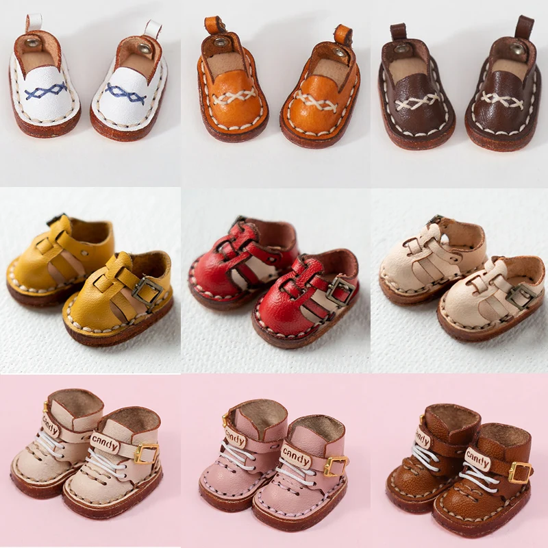 HOUZIWA Obitsu11 Doll Shoes Leather For 1/12 BJD Doll GSC