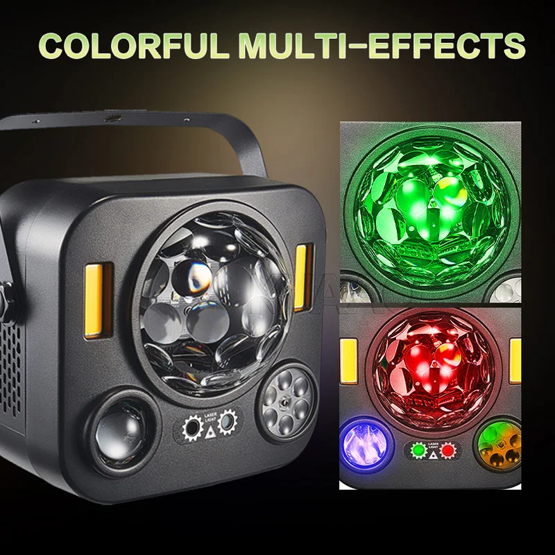 2025 New Party Disco Magic Ball Lights Remote Sound Activated Stage Patterns Device Holiday Dj KTV Dance Laser Projector