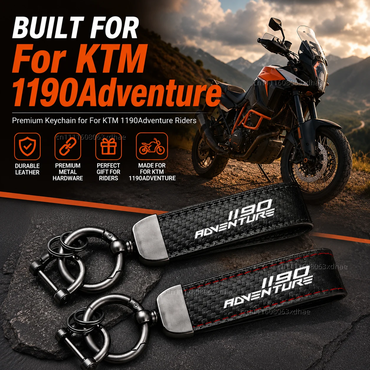 

High-Grade Leather Motorcycle Keychain Holder Keyring Accessories For KTM 1290 390 790 890 990 1050 1090 1190 1290 Super