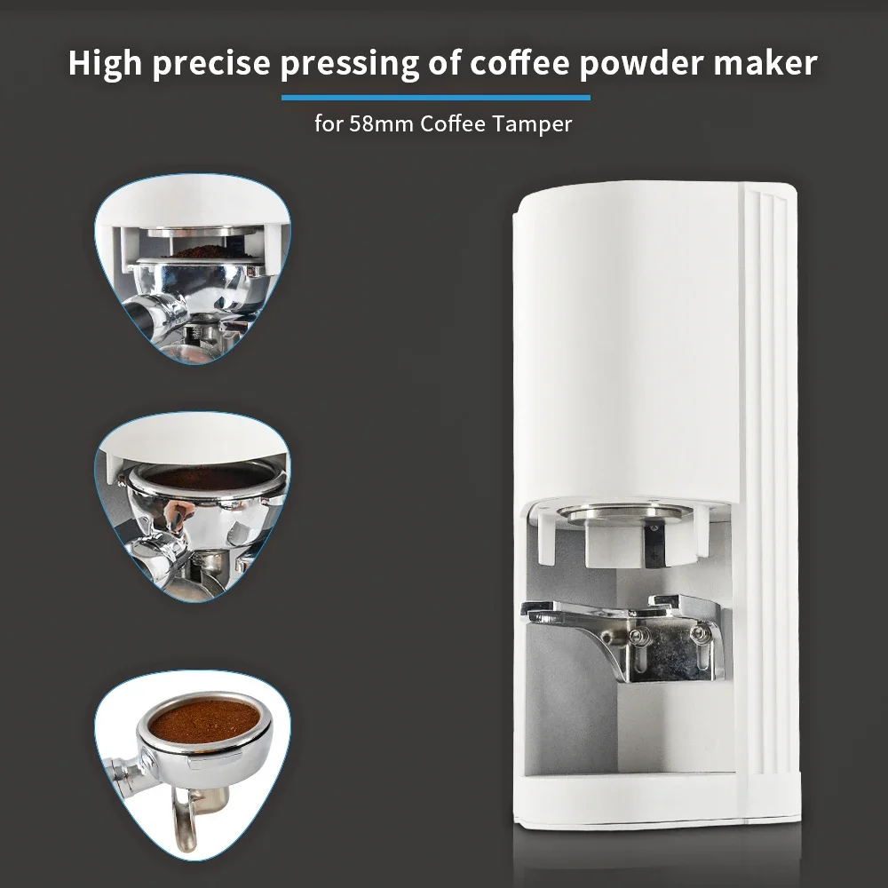 مكبس مسطح آلي كهربائي لمسحوق الفول ، عبث قهوة للإسبريسو ، أداة تجارية ، 58 صولجان