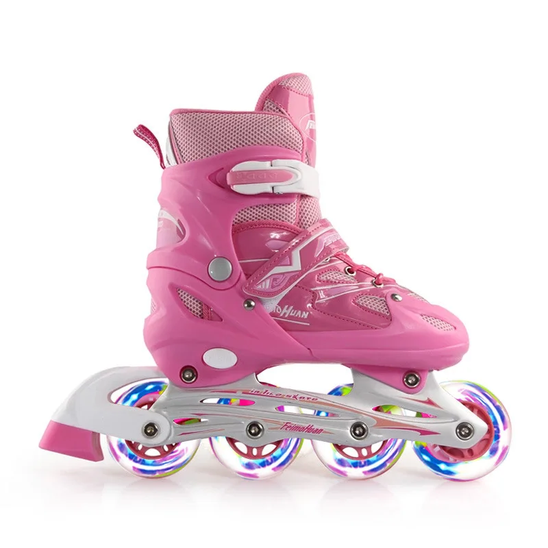 Flashing Roller All Light Up Pink Airwalk Agressive Electric Inline Roller Skates Shoes