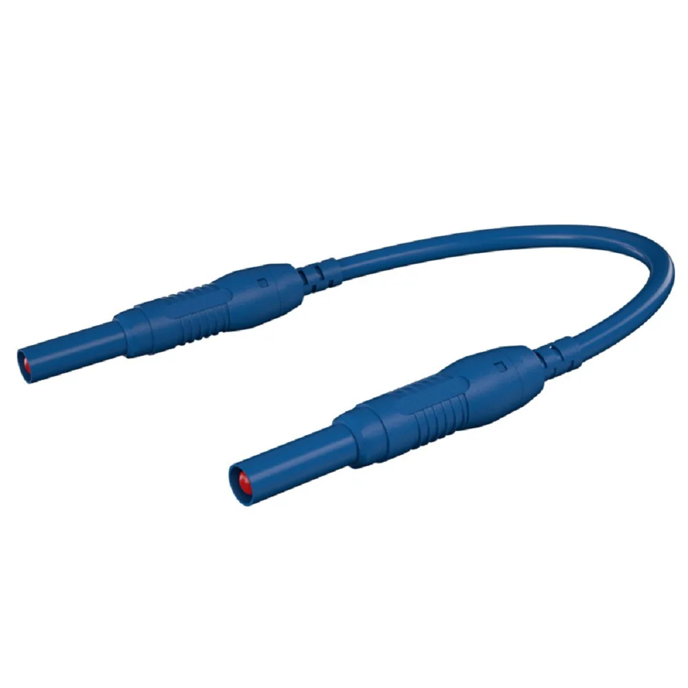 4mm Banana Jack Test Connector Male to Male Safety Type Copper Nickel Plated CAT III 1000V 32A for Accurate Readings