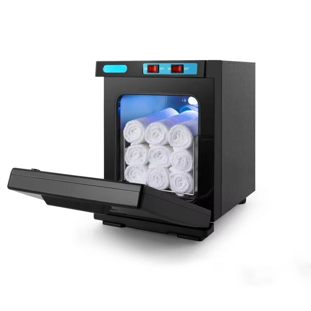 High temperature heated towel cabinet heater, beauty salon towel heater for facial spa and hair treatment