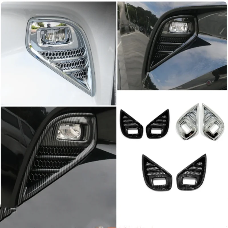 

For Toyota Highlander Kluger 2021-2024 Car Front Fog Light Lamp Trim Cover Auto Foglight Decoration Accessories