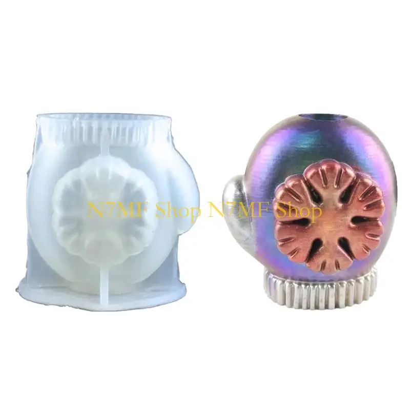 

N7MF Epoxy Pen Holder Mold Flower Pot Silicone Mold Mirror Storage Box Mold