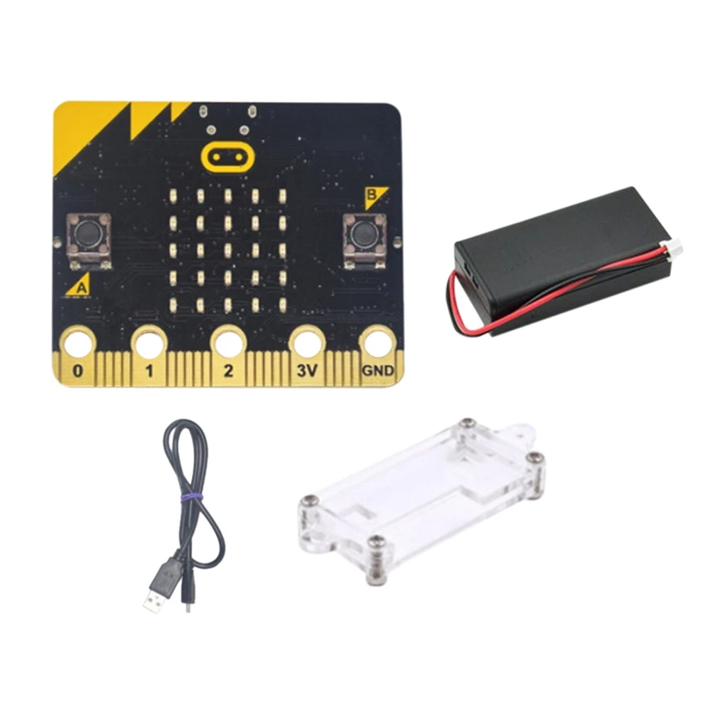 

BBC Microbit Go Start Kit Micro:Bit BBC DIY Projects Programmable Learning Development Board with Protective Shell