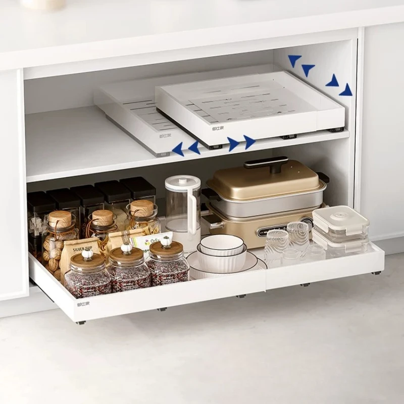 FourWayExtendablePullOutBasketForDeepCabinet,UnderSinkDrawerTypeSlideRack,FreelyAdjustableCornerOrganizer,SelfFitStorageUnit