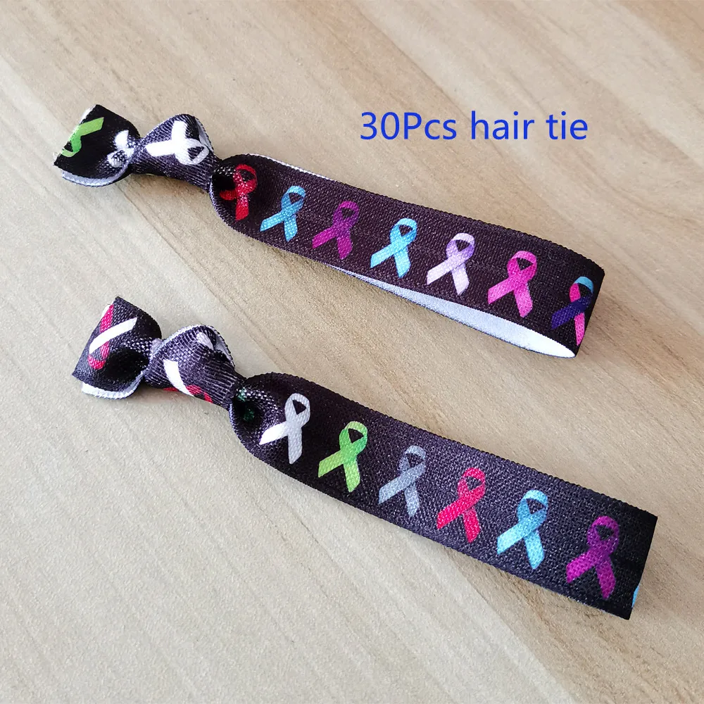 10 Yard Bunte Brustkrebs Druck Falten Über Elastische 15 MM FOE Band Für DIY Kopfbedeckungen Geschenk Gurtband Zubehör – Detail 5