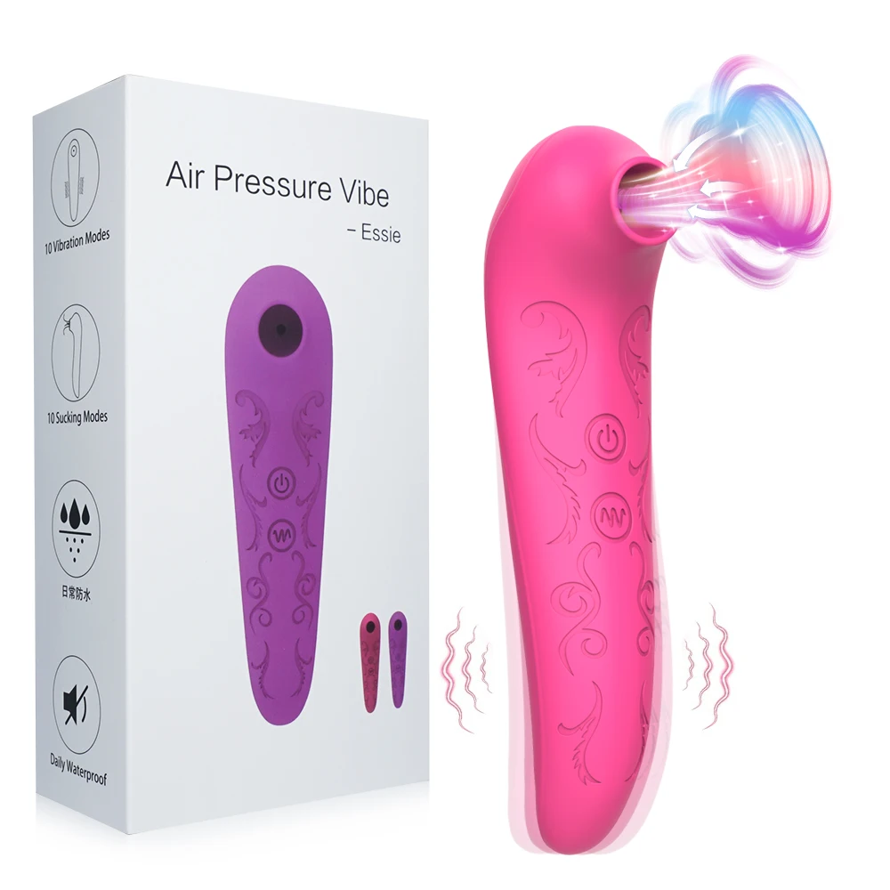 2 in 1 Clitoral Sucking G Spot Stimulation Vibrator Breast Vagina Massage Sex Toys Dildo Vibrator Adult Pleasure Masturbator