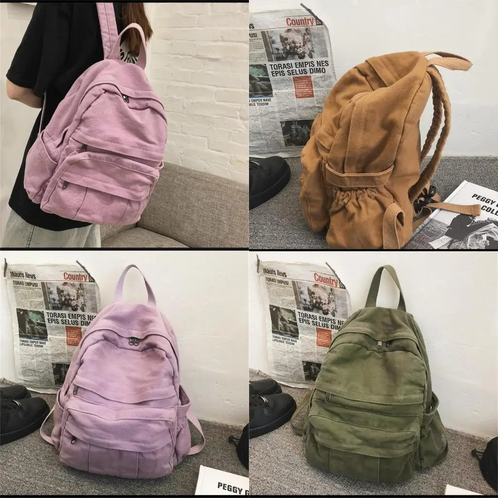 X90D Fashion Canvas Rucksack Laptop Rucksack Reiseschule Bookbag für Teenager