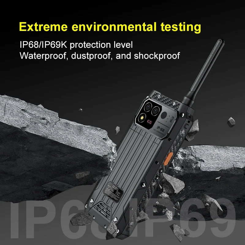 هاتف AORO M8 متين 8 جيجابايت + 256 جيجابايت غير مقفول 5 جيجا أندرويد 13 الأبعاد 700 مقاوم للماء يدعم جوجل جهاز الاتصال اللاسلكي