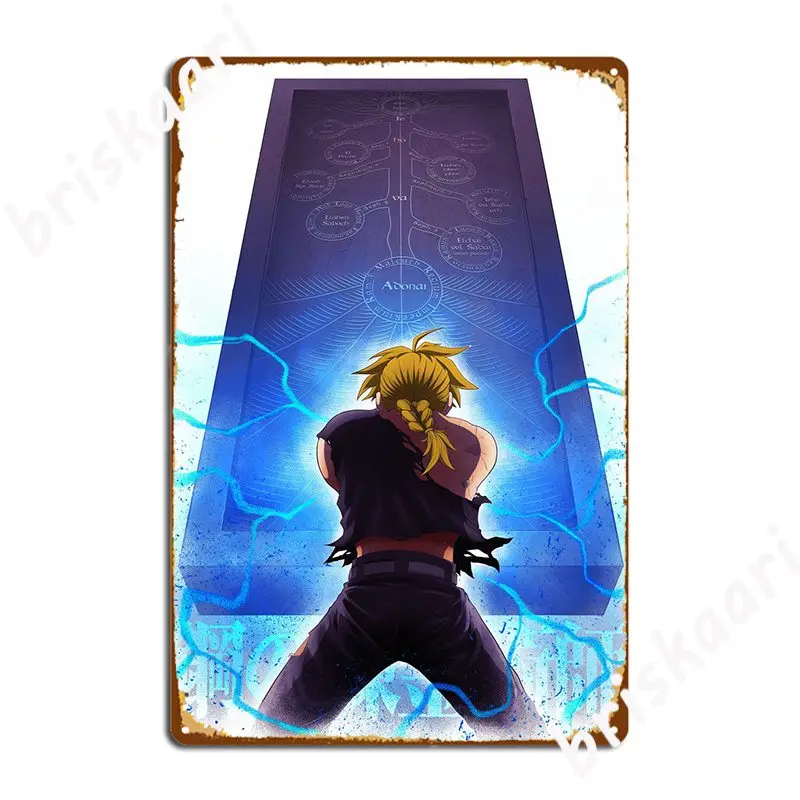 Edward Elric Metal Plaque Poster Custom Pub Garage Cinema Living Room Wall Decor Tin Sign Posters