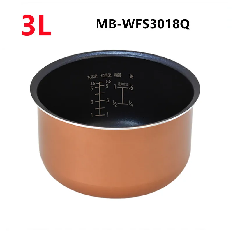 

3L Rice Cooker liner non-stick inner pot Suitable for Midea MB-WFS3018Q Rice Cooker Parts