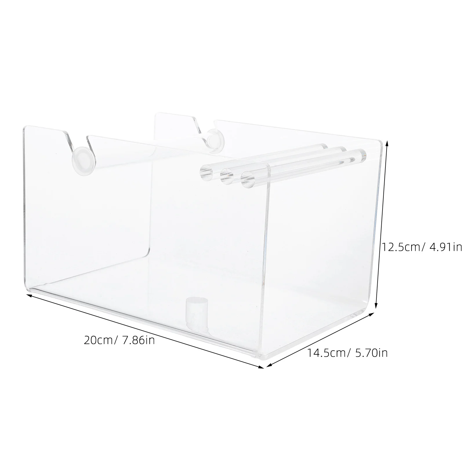 حامل موزع لفة ملصقات أكريليك مع حامل قابل للتعديل للتخزين من 3 طبقات لأشرطة الملصقات وملصقات الشحن ومكتب المكتب