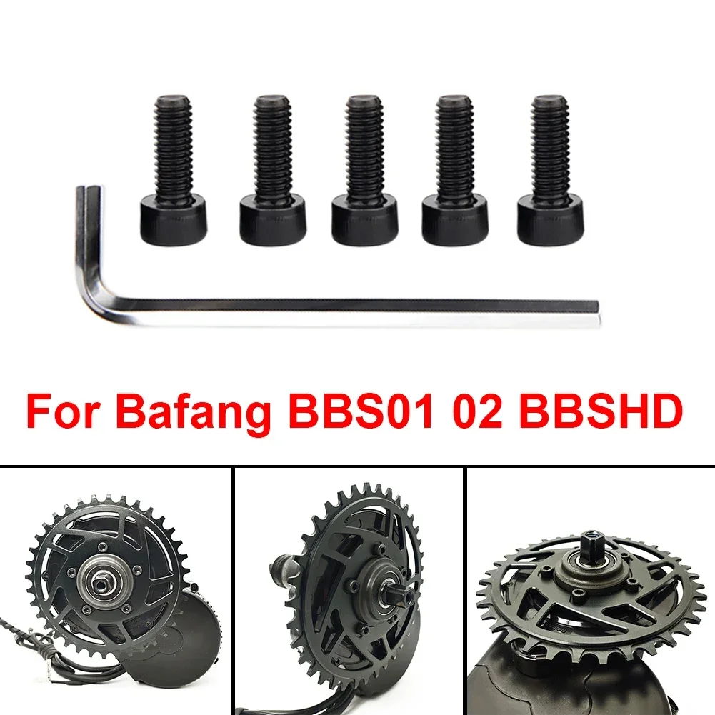 5pcs Electric Bicycle Chainring Bolts For BAFANG BBS01 02 BBSHD Drive Motor EBike Spare Parts E-bike Accessories