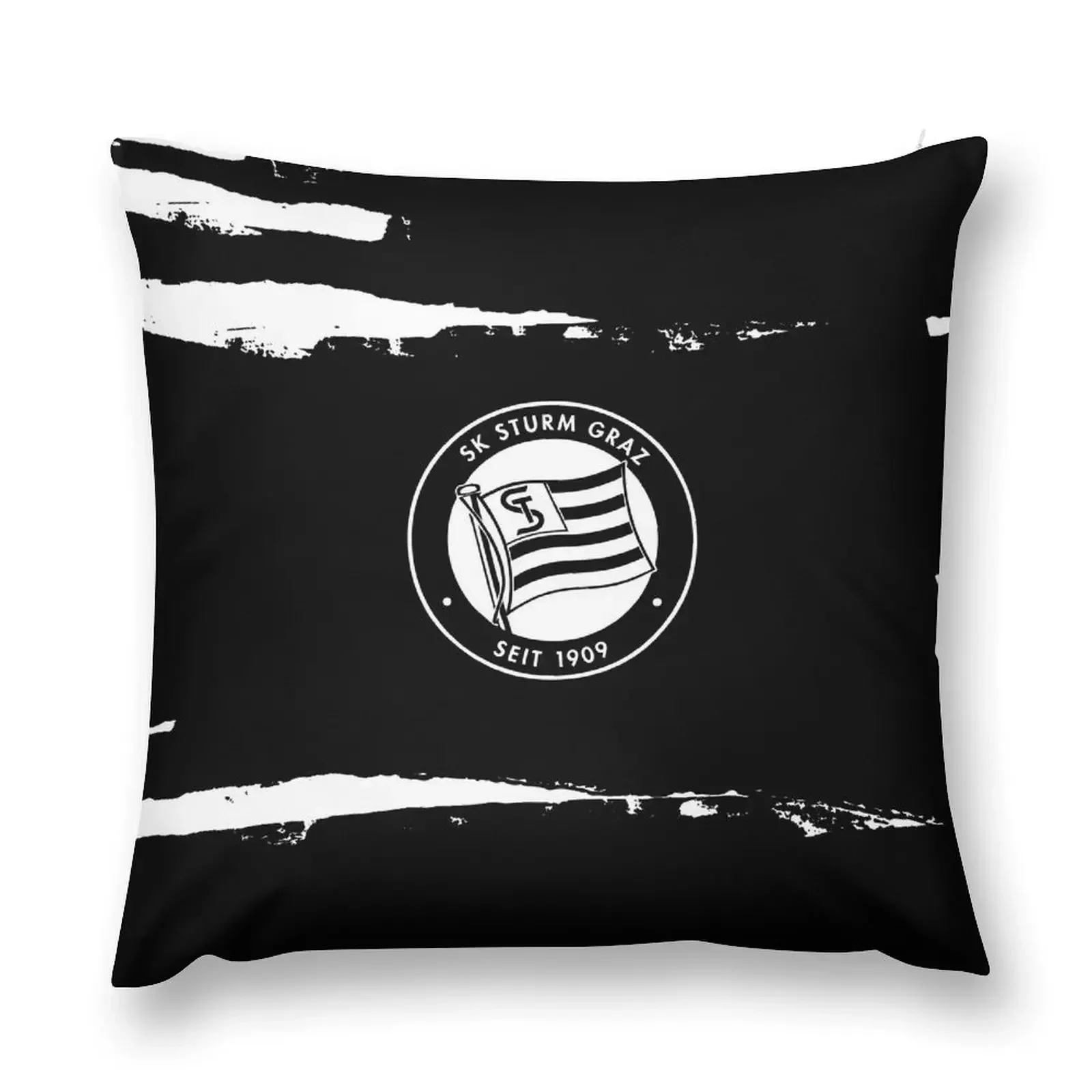 Sk Sturm Graz - Graz from Austria - Die Schwoazn, The Blackies - Sportklub Puntigamer Sturm Graz Throw Pillow Anime pillow