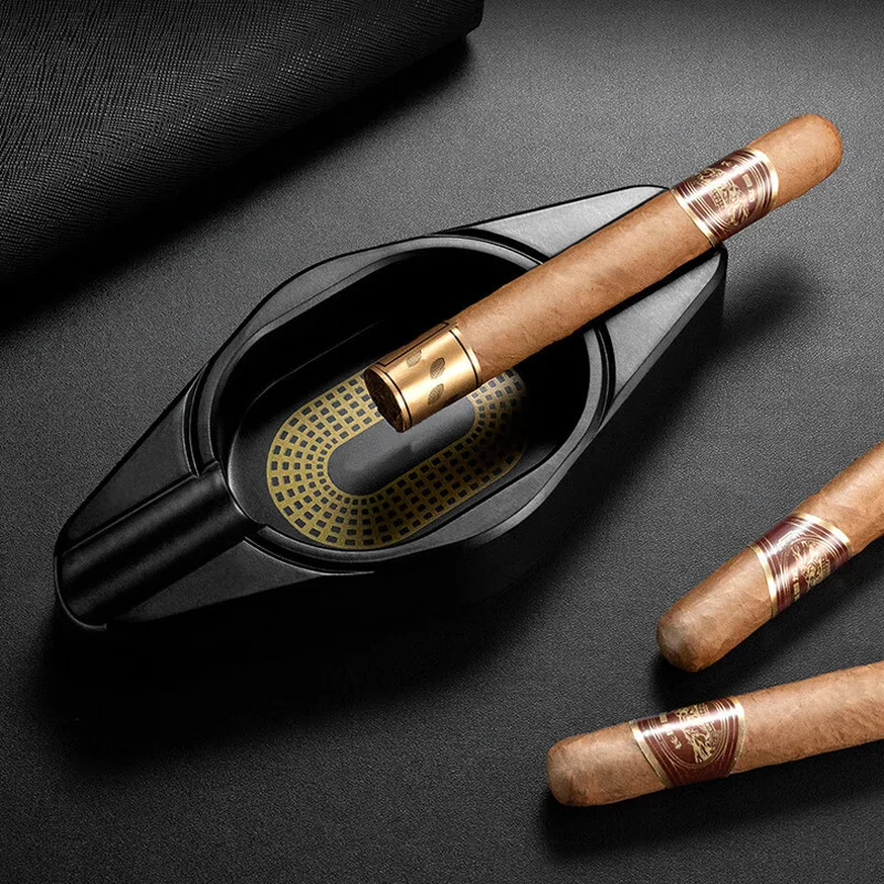 

2026 New Cigar Ashtray Large Diameter Resin Multiple Colors Portable Cigarette Exterminator Multifunction