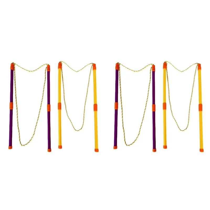 BSEVB-4X Detachable Double-Pole Bubble Rope, Colorful Bubble Ring, Colorful Bubbles, Large-Size Bubble Performance Tool