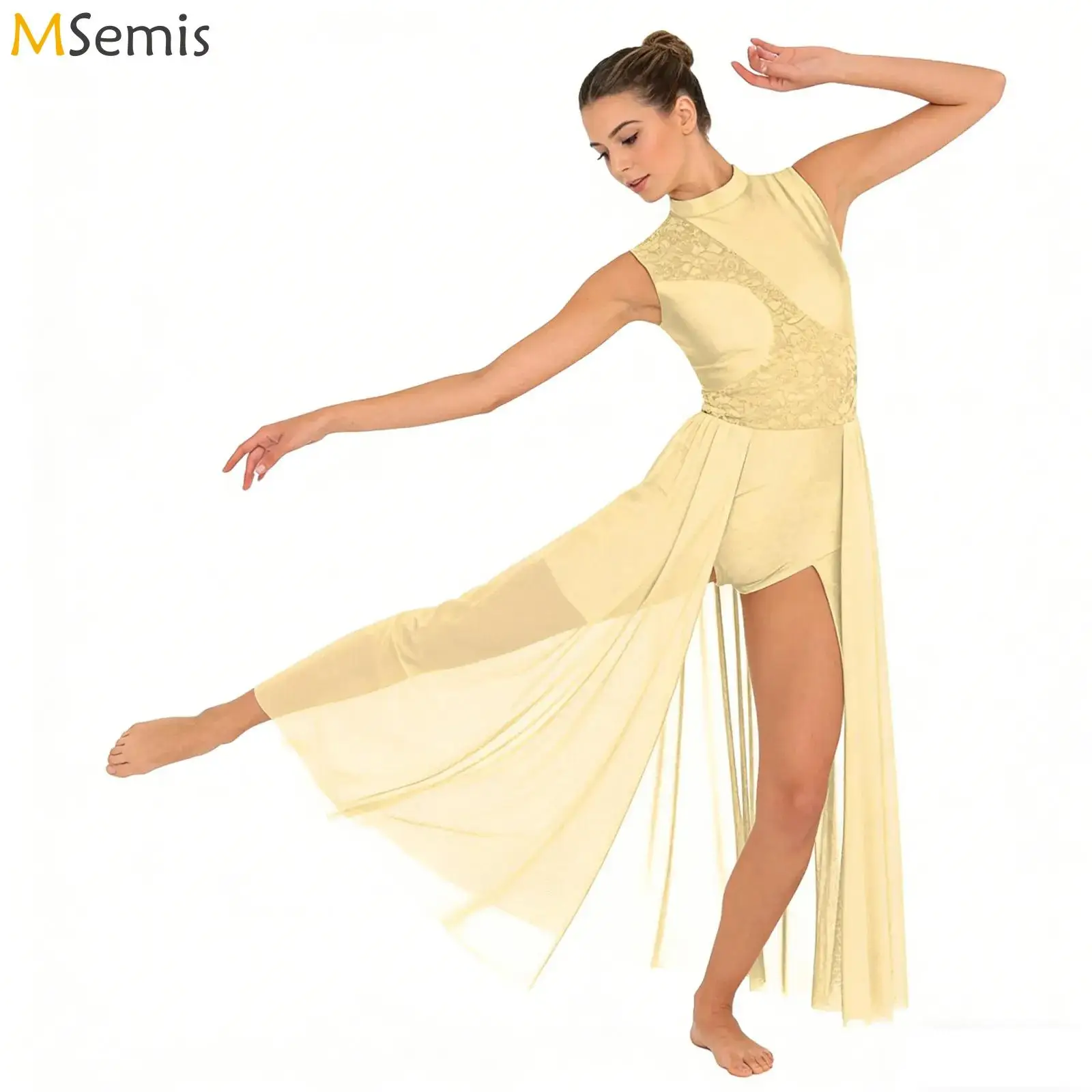 vestido-de-danca-feminino-contemporaneo-com-franjas-para-performance-de-ballet-e-danca-lirica-gola-alta-sem-mangas-em-renda-e-tule