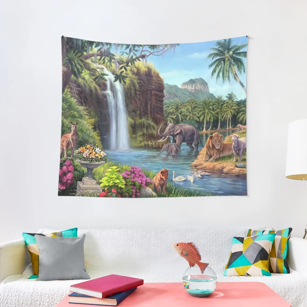 

A Paradise Setting Tapestry Bathroom Decor Decorative Wall Murals Tapestry