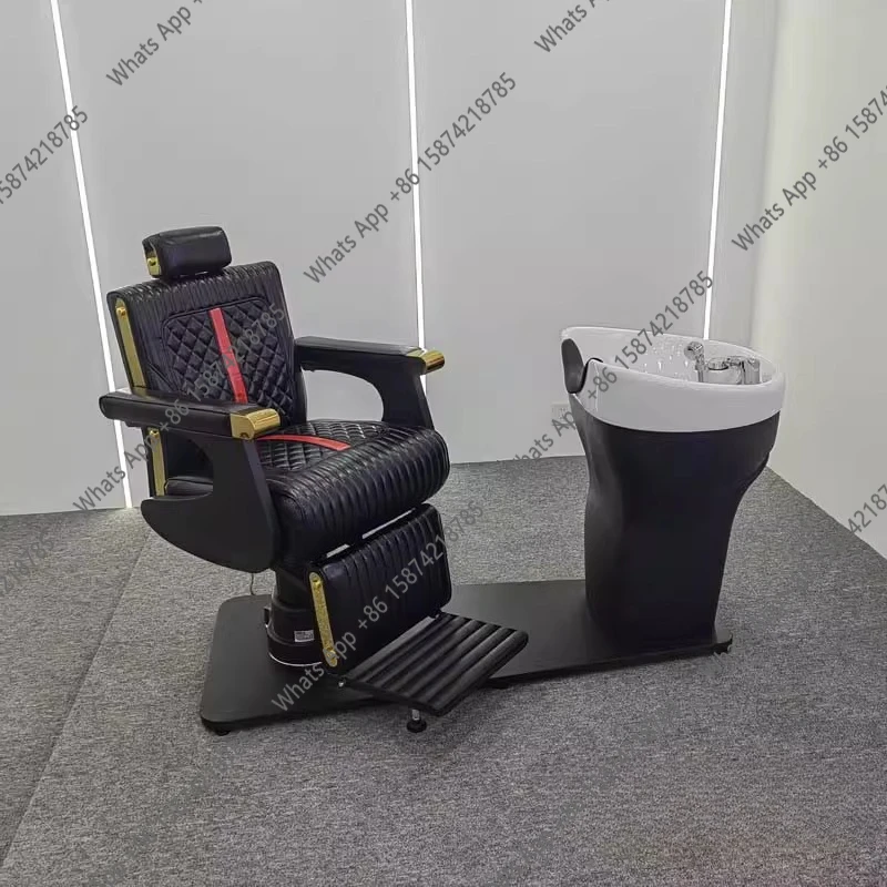 Factory direct sales of high-grade electric rotatable shampoo bed, special for hairdresser salon, hairdresser flush bed ceramic