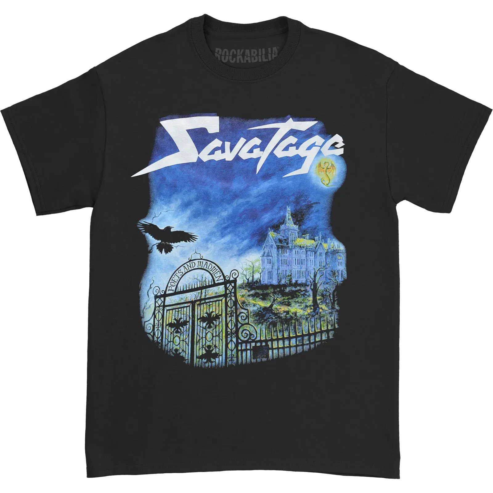 

Мужская черная футболка Savatage Poets And Madmen