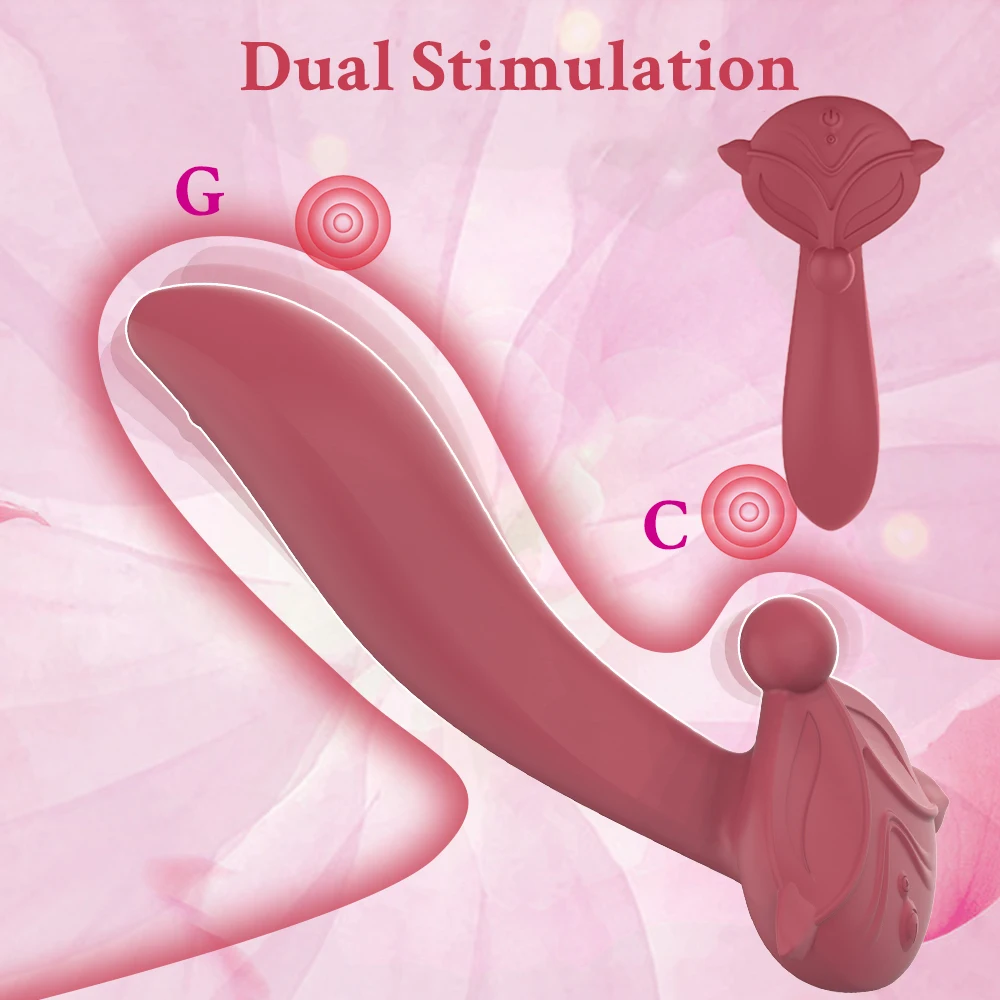 Double Stimulating Vibrator Powerful Female Vibration Toy Magic Wand Massager Dildo G-spot Orgasm Female Masturbation Adult Good